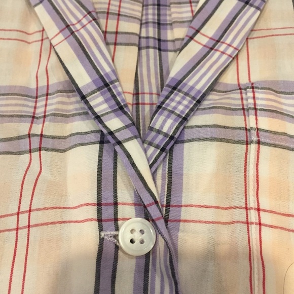 NWT Equipment Keira Tie Front Plaid Top parasol XS - Picture 6 of 7